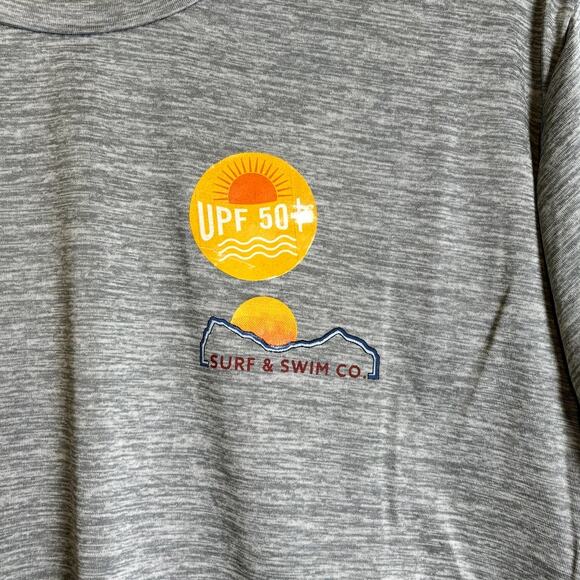 Surf & Swim Swim Fish Pool Cruise Shirt Men's UPF 50 Gray S - Picture 2 of 5